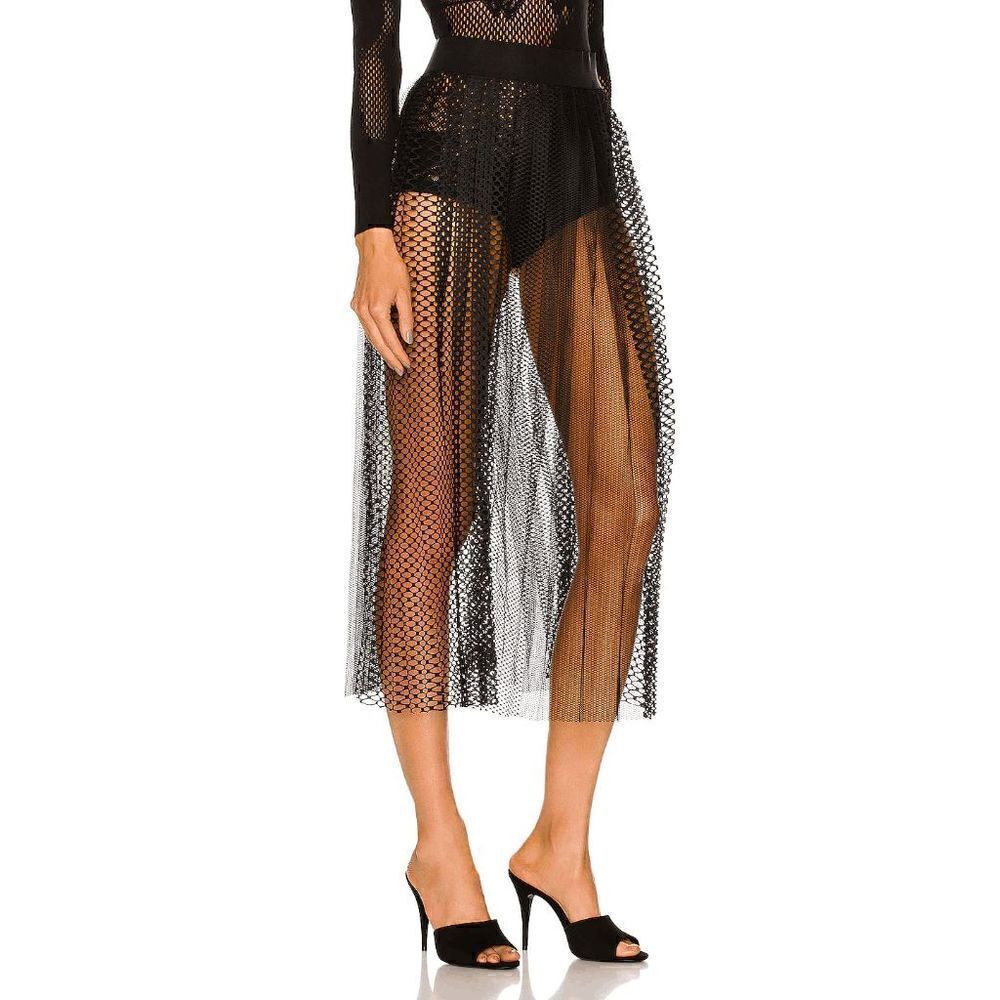 NWT Wolford Fading Net Skirt White L - Picture 3 of 16